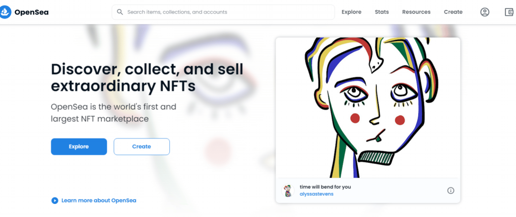 OpenSea NFT marketplace